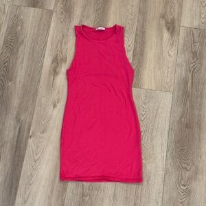 Zara Vibrant Pink Mini Dress stretch